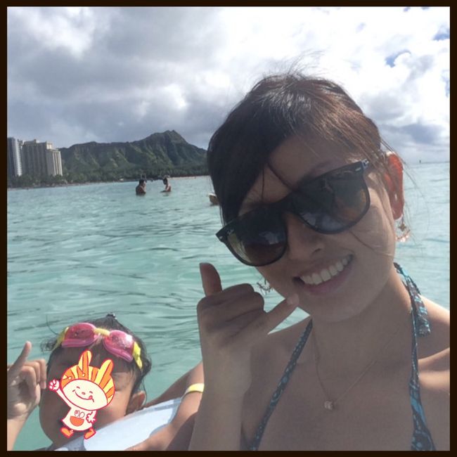 浮き輪でプカプカ〜