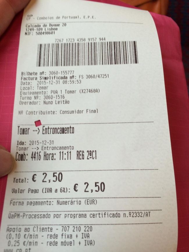 エントロンカメントまでは30分ほど。<br />2.5ユーロ。