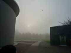 今日はすごく霧が出て太陽もぼんやり。
オランダの10月はこのような天気が普通で、晴れているのが珍しいそうです。