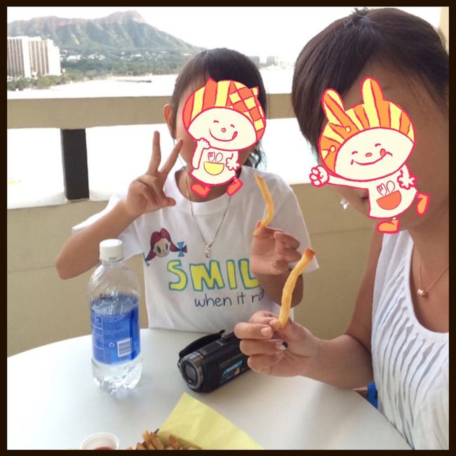 ラナイでのんびり。<br />いい時間です。。