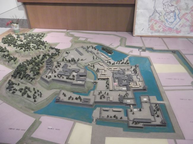 城郭の模型。<br /><br />