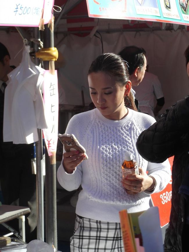 屋台にて。<br /><br />