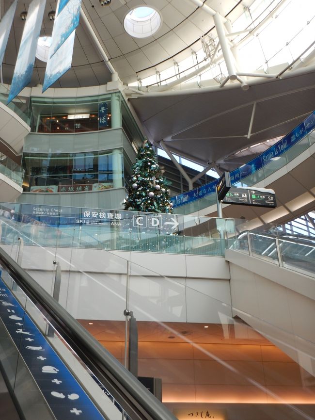 羽田空港のクリスマスツリー<br />この時期のお約束。