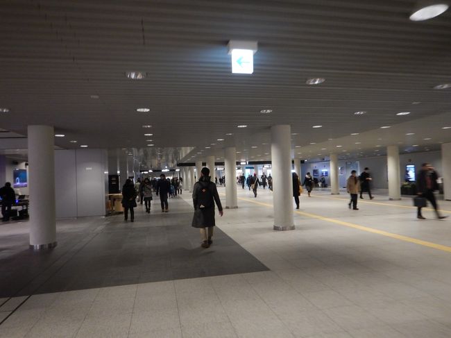 快速で札幌駅に出て（約40分　1070円）<br />大通公園、すすきのまで続く地下歩道を歩きます。<br />本当にこの地下道があって便利です。