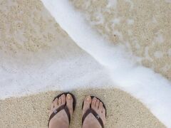 この後、波に(笑)
しかし、随分焼けていますね…
ダイビングする人？と、よく間違われます。