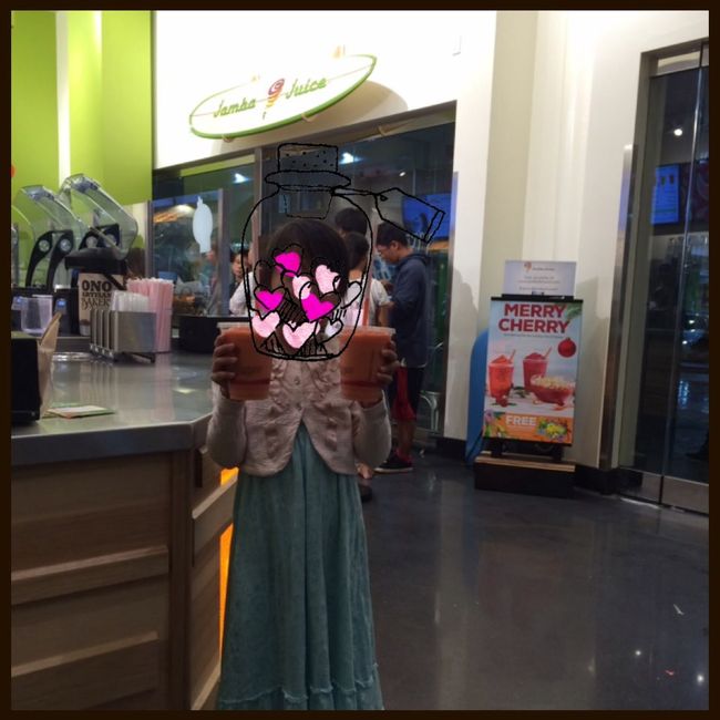 カイルアで、パパの頼んだグァバが美味しくて、、<br /><br />今日はグァバにした母娘。笑<br />