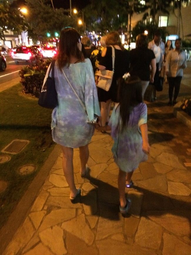 お揃いコーデ。