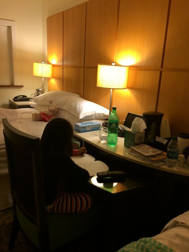 寝る前に宿題ではなく、自分の日記帳に今日の絵日記。