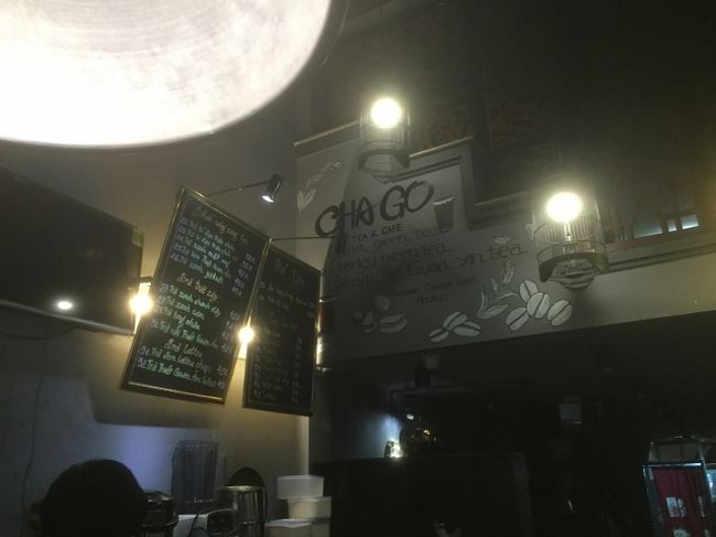 予約しているタクシーが来るまで少し時間があったのでお茶する。