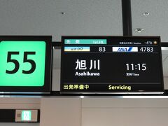 年越しを美瑛で迎えるため、羽田から旭川へ向かいます。

今年は日本中暖冬、旭川の気温も−４℃といつもより暖かい？

