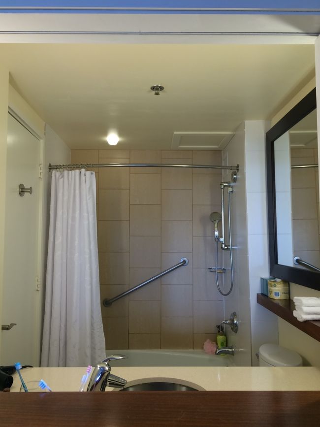 バスルームから扉を開けるとお部屋がこの通り！<br />