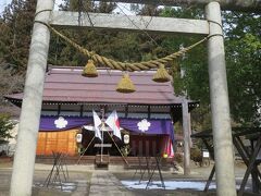 湯宮神社は初詣の準備が整ったようです。