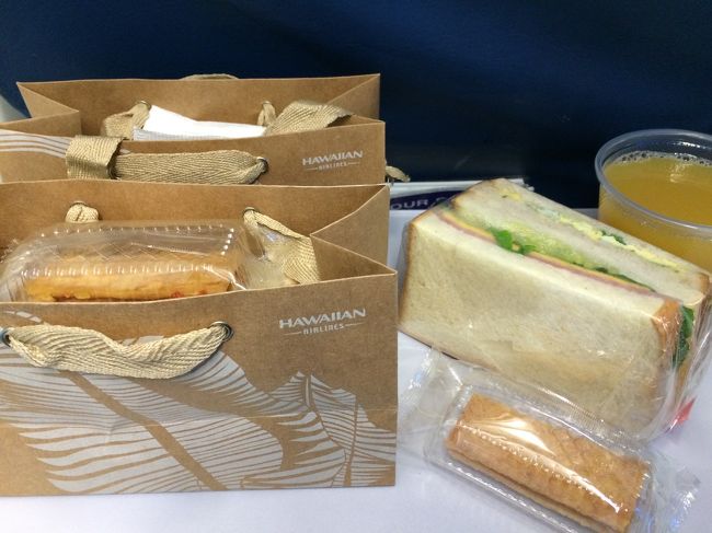 到着少し前に出てきたこちら。<br /><br />これ、サッパリで美味しかった〜