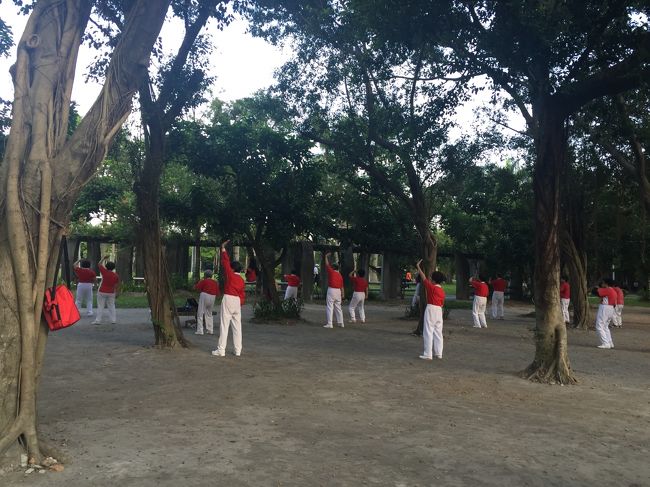 あちこちで太極拳やってます
