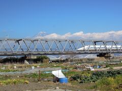 その後、富士川の新幹線鉄橋へ