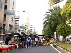 高知旅行２日目は、日曜市からスタート！
通りにお店がたくさん出ています！
楽しそう！