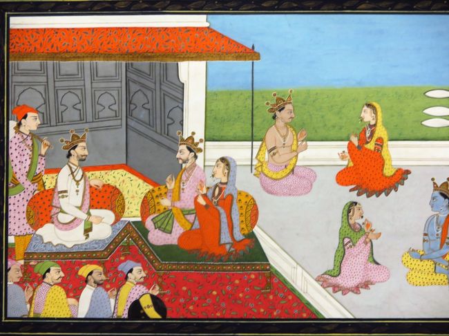 東博初詣-16 東洋館 インドの細密画 ☆ムガル王朝時代（16～19