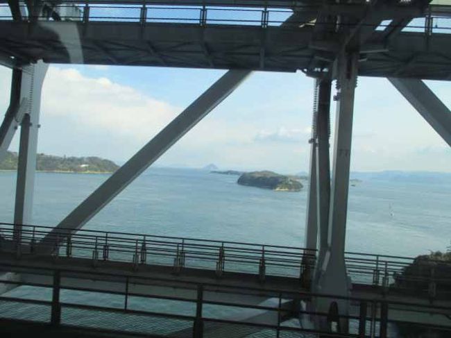 瀬戸大橋<br />今回の旅で　瀬戸大橋2往復<br />（ただしＪＲ四国管内児島まで）