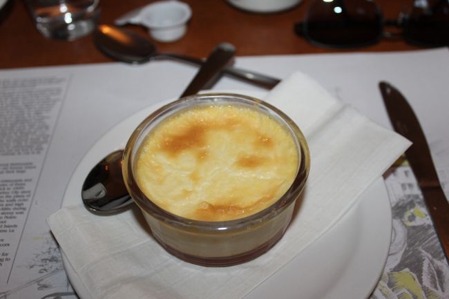 焼きプリンのデザート