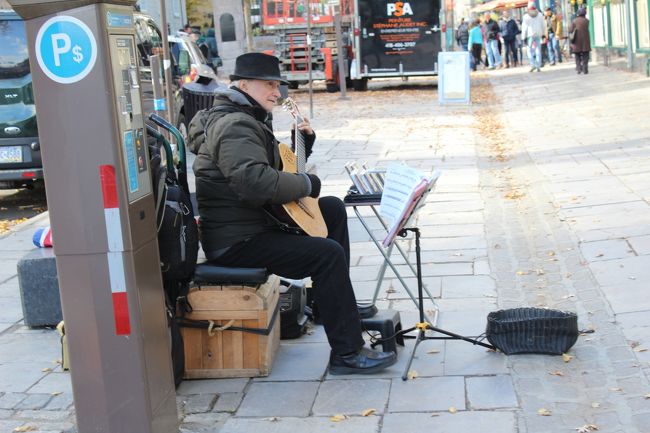 ストリートミュージシャン？にしてはお歳が・・・・・・
