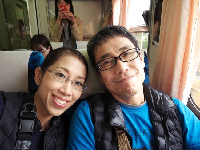 高雄に向かう車中にて。記念セルフィー。