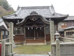 村の中心にあった神社