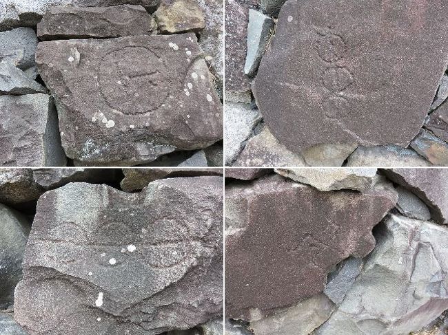 石に付いている模様を見つけるのは楽しい。