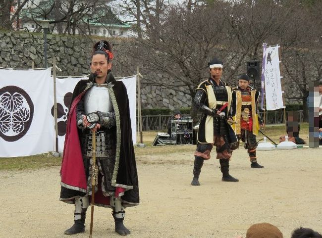 演舞あり、寸劇あり、トークあり。<br />この日は、織田信長、徳川家康、豊臣秀吉の三人。<br /><br />家康、英語ベラベラ。