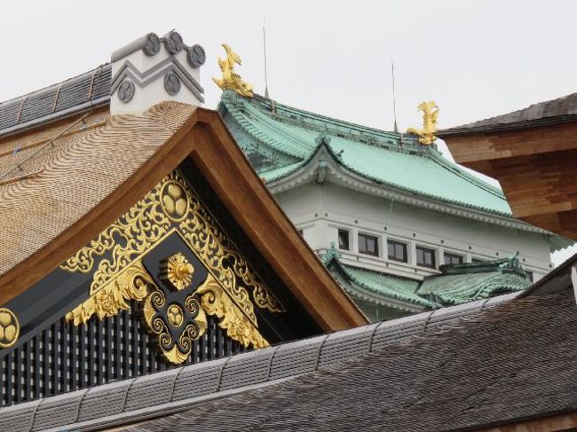 名古屋城ってこうなんか金ピカ金ピカ……。(+Д+)