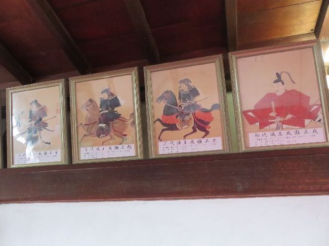 天守閣最上階には歴代のお殿様。