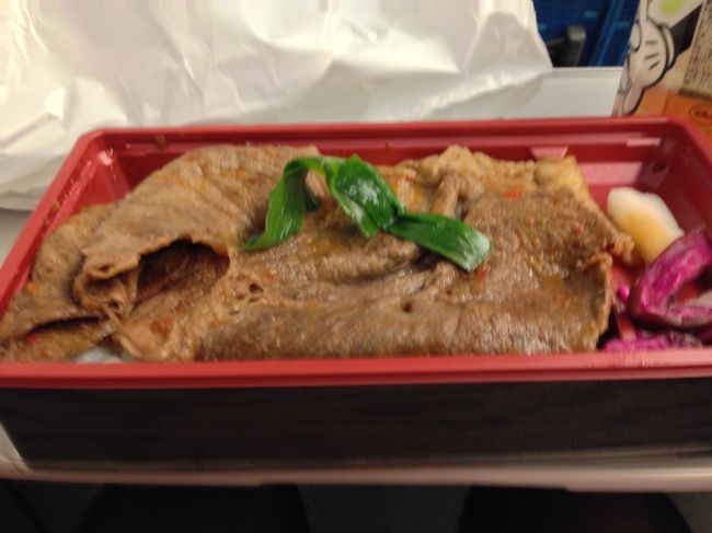 楽しかった旅も、おしまい。<br /><br />帰りは、八坂亭の牛すき弁当を食しながら帰路に着く。<br /><br />よく歩き、よく食べ、よく飲み、お弁当箱完食後は爆睡しているうちに東京に着いてしまいました。<br /><br />またタイミングが合えば、是非訪れたい秋の京都でした。