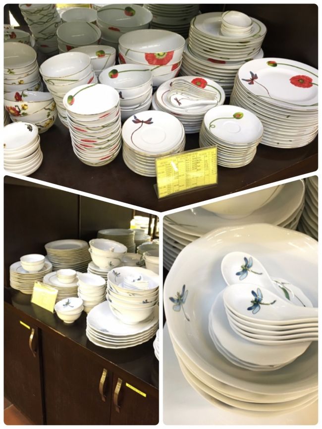 ベトナムにきたらミンロンの食器を買う事を楽しみにしています<br />ホーチミンで買ったのと同じシリーズ<br />トンボは幸せを呼ぶんですよ