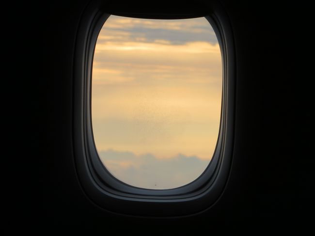 窓際ではなかったのでこれが精いっぱい<br /><br />やっぱりギャラクシーは体にこたえます。<br /><br />０５：５０羽田到着<br /><br />体はきつくても、やっぱり八重山は楽しかったです。