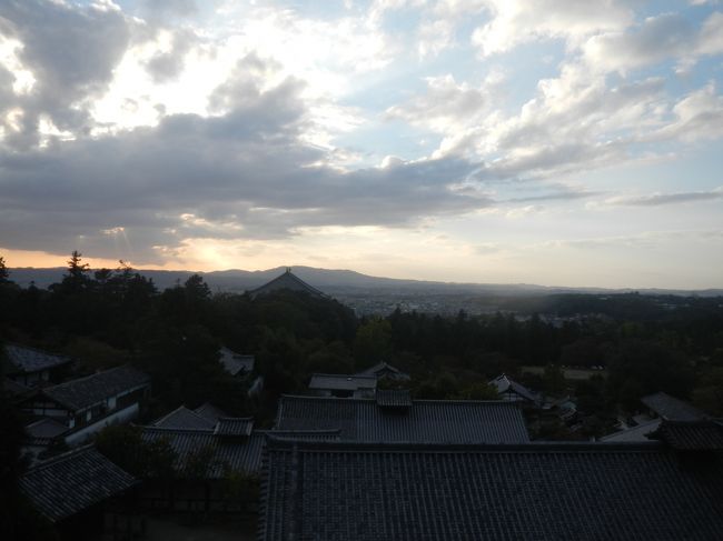 二月堂から見る奈良市内。
