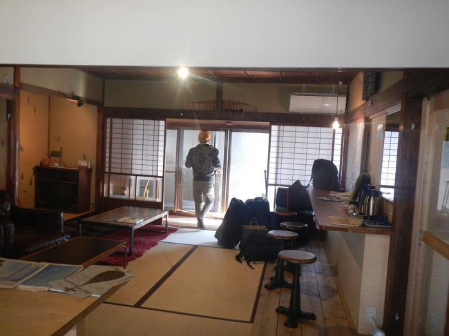 ゲストハウスの共有スペース。