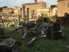 翌朝は、朝からローマ観光です。
実質ローマ観光出来るの今日１日だけの為、朝から動きます。

最初は、ホテル前のフォロロマーノからスタートです。