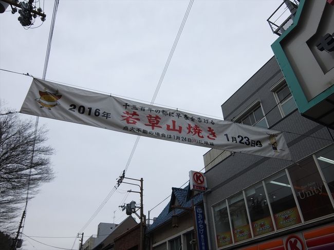 今日は若草山焼き。