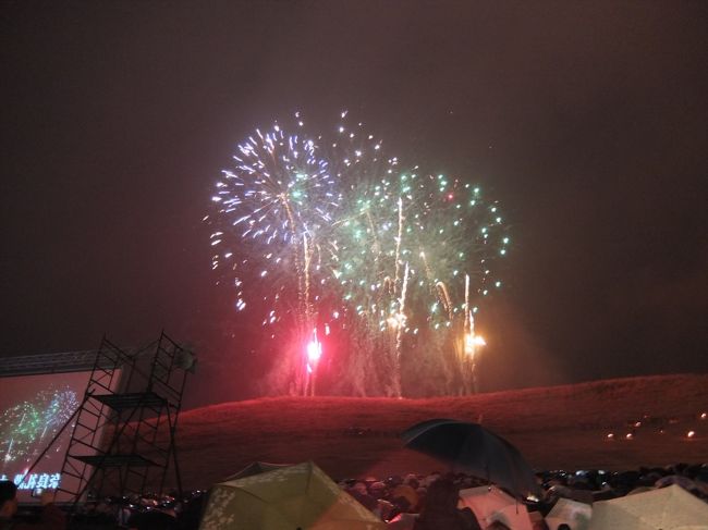 花火打ち上げ開始。