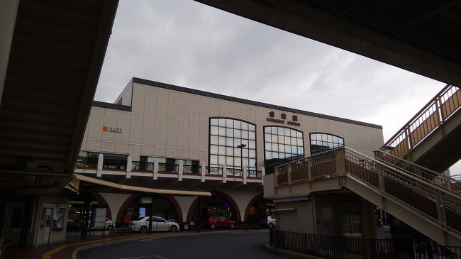 日曜日のお昼過ぎ、倉敷駅をスタートします。ちょっと天気がどんよりぎみですね…。