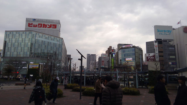 15分で到着した、今回の目的地は岡山市です。晴れの国おかやまなのに、やはりどんよりしています。