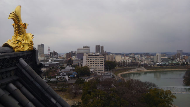 入城料、300円ナリ。まずはエレベーターで4階まで。で、階段で6階まで上がって市内を見渡します。<br /><br />その後、階段で降りながら、ゆっくり展示物を見ます。宇喜多秀家のことが少しだけわかりました。