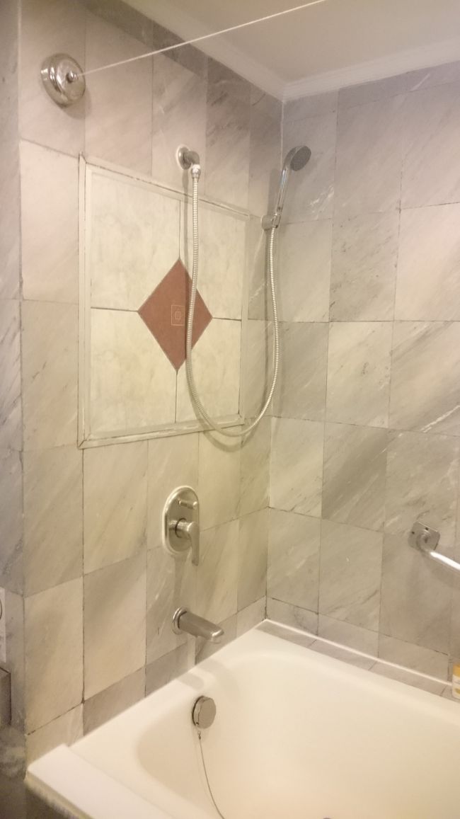 シャワーはバスタブのところにしかありませんが、可動式なので◎<br /><br />そして、水圧は"very very strong！"<br />しっかり熱いお湯が出ます。