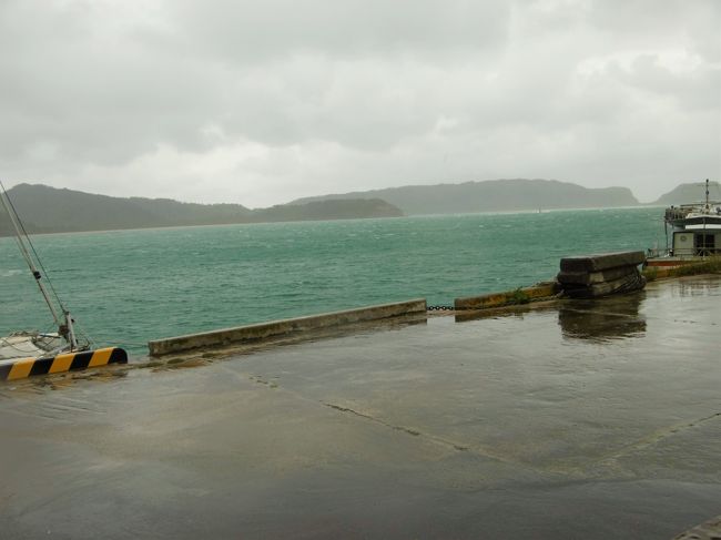 鉛色の空だったのに、海の色が青かった。<br /><br />沖縄の海を微かに感じた。