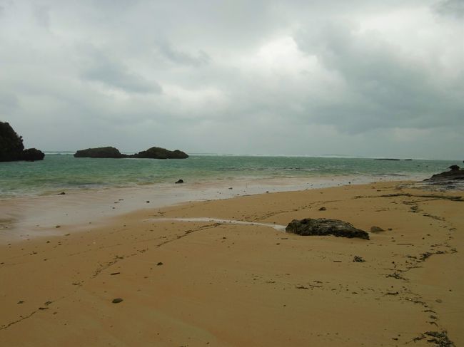 昼食後、とりあえず「星砂の浜」に行ってみたけれど、星砂どころか、強雨に煽られて敢え無く撃沈。<br /><br />昨年ここには来ていたので、諦めもついた。
