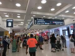 シドニーのキングスフォードスミス国際空港に到着。
Netでe-Passを取って、
入国にはアンケートを3枚書きました。