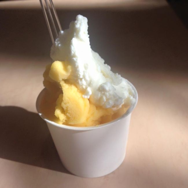 石垣発〜那覇の1便だったので、始発のバスで石垣空港へ。<br />ミルミル本舗でジェラードの食べ納めをしました＾＾<br /><br />あとは石垣牛のハンバーグと切り落としのお得なのを発見したので、<br />自宅に配送手配…をしてたらアッという間に搭乗時間です。