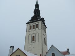 2014/11/29　雪のタリン旧市街へ

聖ニコラス教会も見えます！！