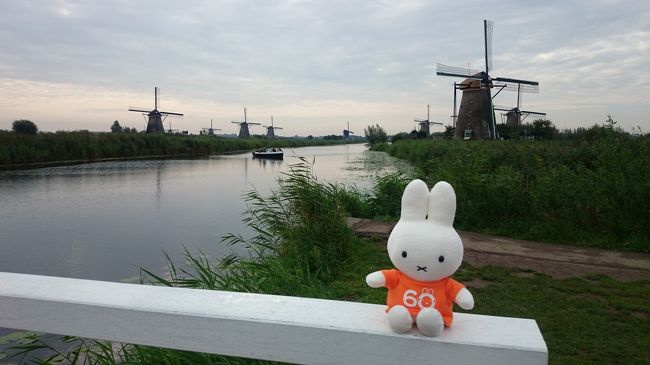 日本から息子が連れてきたナインチェと風車。<br /><br />ボートに乗り、先のほうまで行くことが出来ます。<br />途中、下船し、風車の中を見学したりしました。<br />ボートを最後に下船する場所（お土産を売っている）では、風車の役割についてや歴史に関するビデオを上映してくださり、私たちが日本人だと分かると、私たち３人の為だけに日本語のビデオを上映してくださりました。