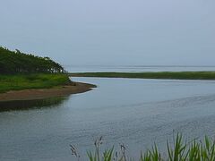 羅臼岳を越え別海町へ。

いよいよナラワラ近くに来ました。湿原の形が面白いです。