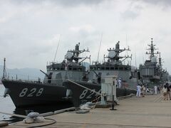 まずは北吸桟橋にて護衛艦を。